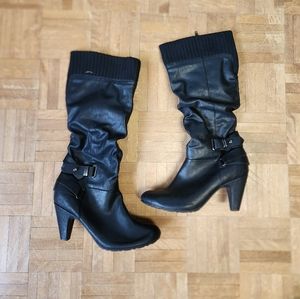 Aldo Black Dressy Boots 7.5 (38)